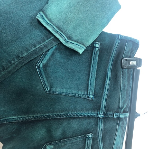 NINE WEST- Hunter Green Washed Skinny Jeans SZ 10 - Picture 7 of 7